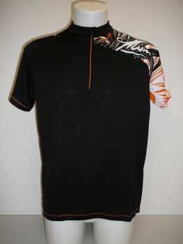 Qloom Armadale Short Sleeve Bike Shirt Black Orange